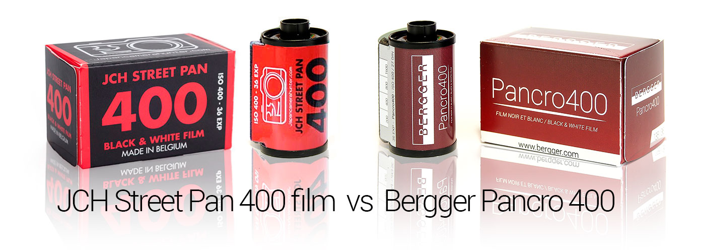 Bergger Pancro 400 vs JCH Street Pan 400 film header