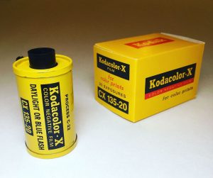 Kodacolor-X 35mm Film Cartridge and Box