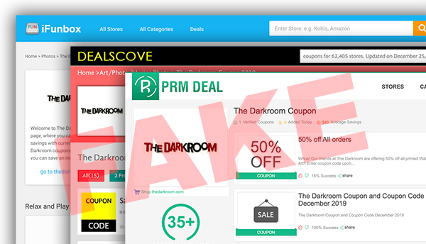 Fake The Darkroom coupon codes